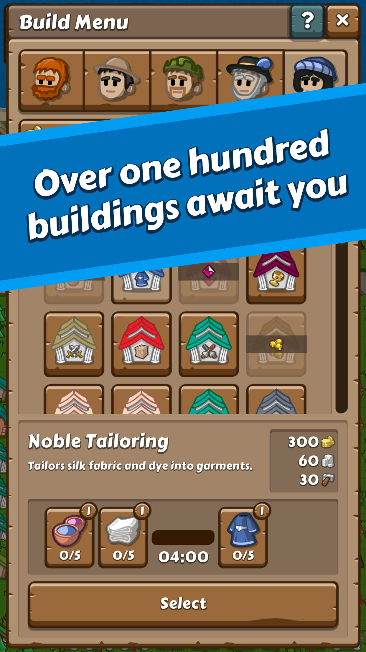 Screenshot Over hundred buildings await you