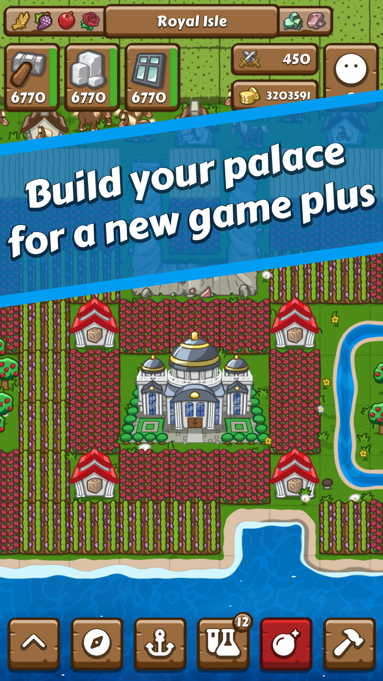 Screenshot Build your palace for a new game plus